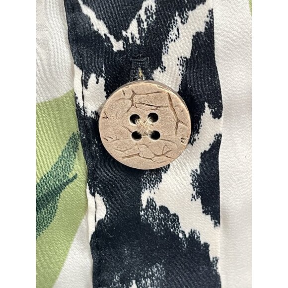 Rachel Zoe Mixed Print Patchwork Button Down Shirt Sz Medium Boho Artsy - Picture 4 of 7